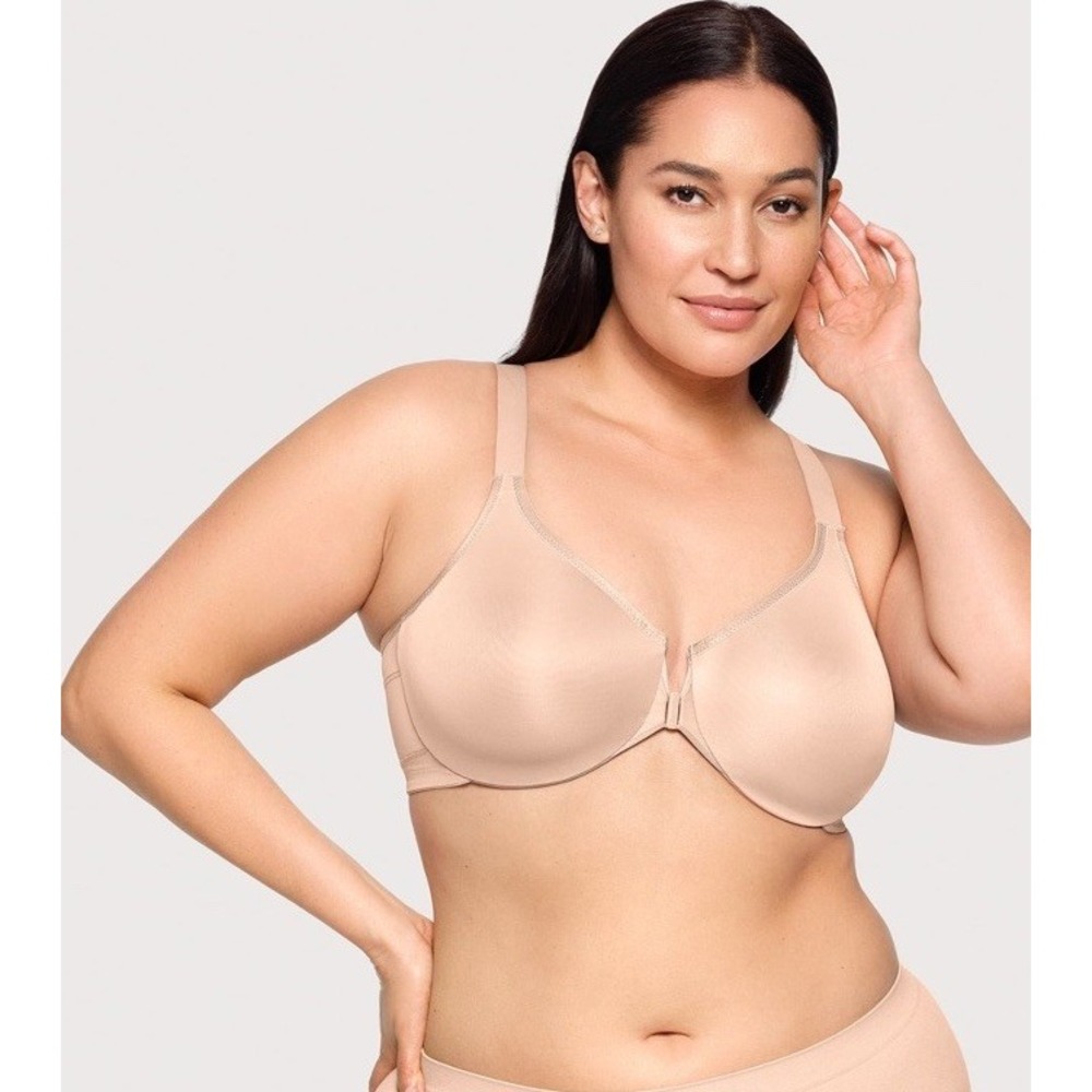 GLAMORISE Front-Closure Posture Back WonderWire Bra NWT Size 38C